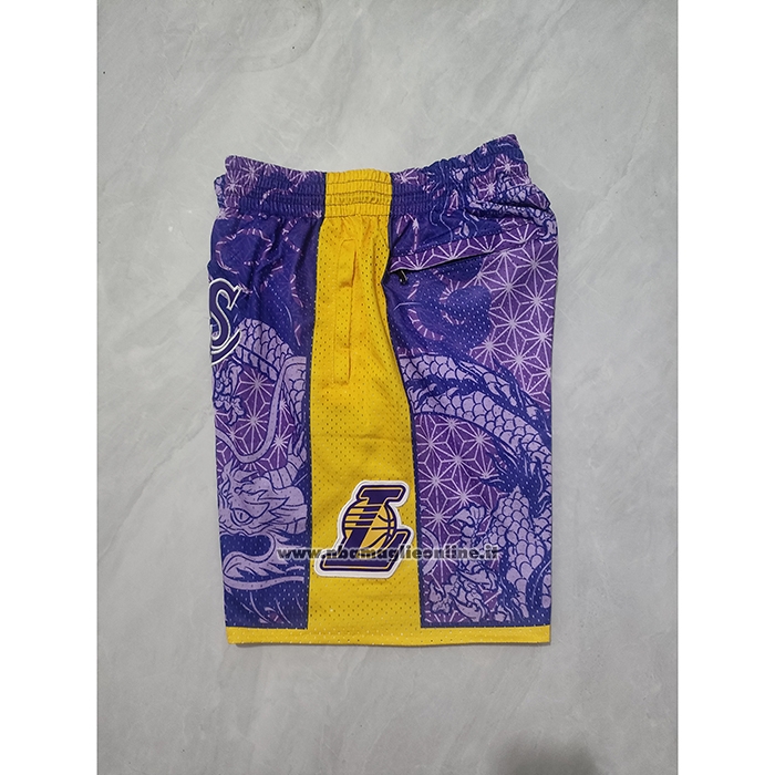 Pantaloncini Los Angeles Lakers Asian Heritage Just Don Viola